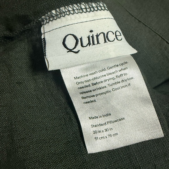 Quince european linen sheet set queen pine nwot - Picture 7 of 8